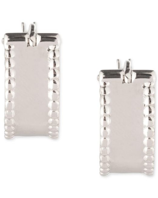 Ralph Lauren Metallic 15mm Sterling Silver Hoop Earrings