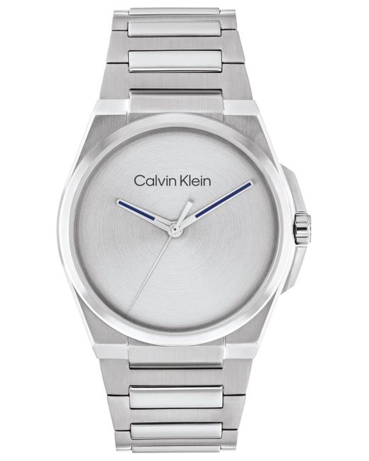 Calvin Klein Gray Meta-minimal Stainless Steel Watch 41mm for men