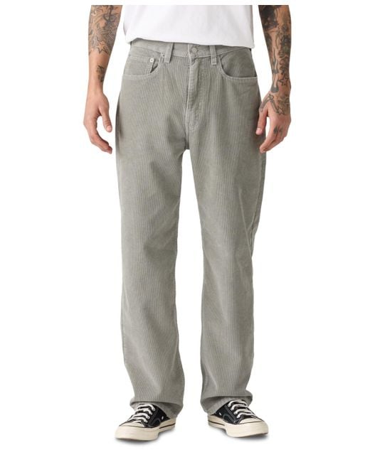 Levi's Gray 565 Loose Straight Leg Jeans for men