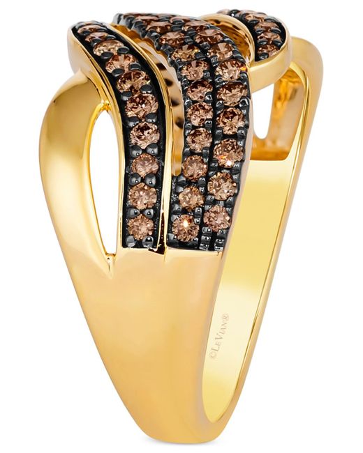 Le Vian Chocolatier Chocolate Diamond Wavy Statement Ring (3/4 Ct. T.w