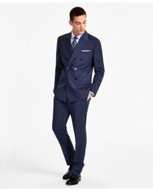Brooks Brothers Men's Blue B By Pinstriped Suit Separates Brooks Brothers Men's Blue B By Pinstriped Suit Separates