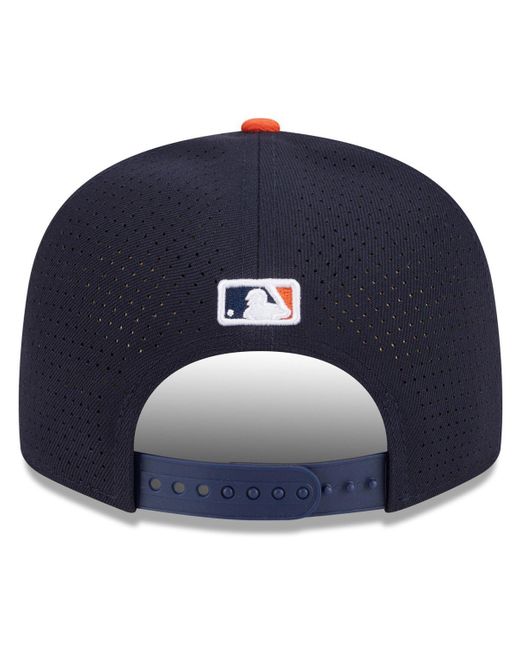KTZ Blue Navy/orange Houston Astros 2025 Mlb All-star Game Side Patch 9fifty Snapback Hat for men