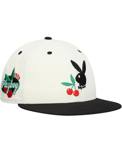 Lids White Playboy Cherry Adjustable Hat for men