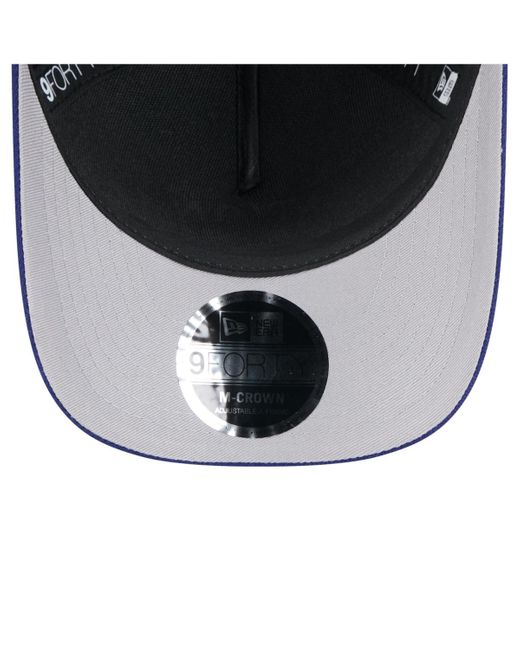 KTZ Blue Black/navy Shield Merchandise 2025 Nfl Draft 9forty A-frame M-crown Adjustable Hat for men