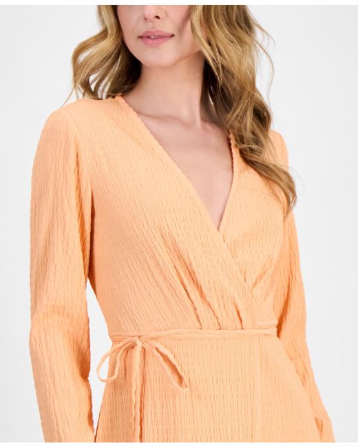 HUGO Multicolor Smocked Surplice Tiered Maxi Dress