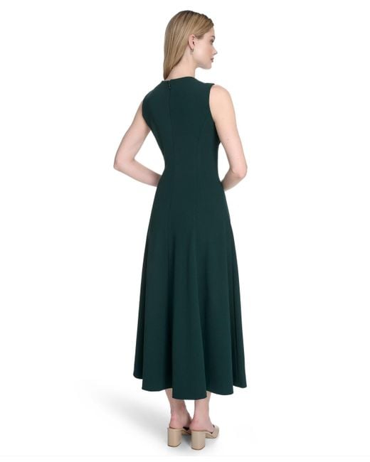 Calvin Klein Green Sleeveless Midi A-line Dress