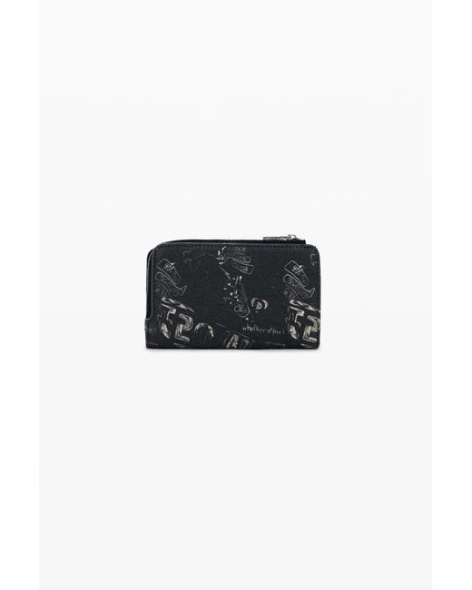 Desigual Black Medium Graffiti Wallet