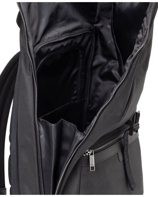 Boss Black Flap-top Backpack for men