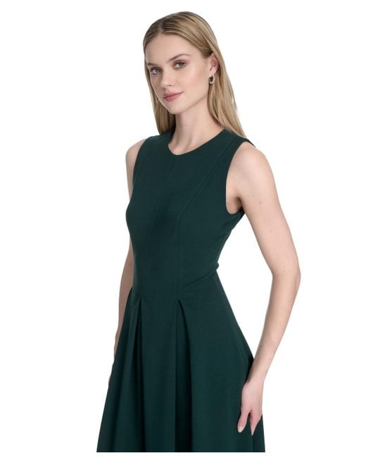 Calvin Klein Green Sleeveless Midi A-line Dress