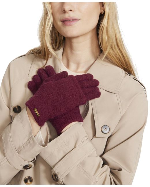 Steve Madden Purple Cozy Touchscreen Gloves