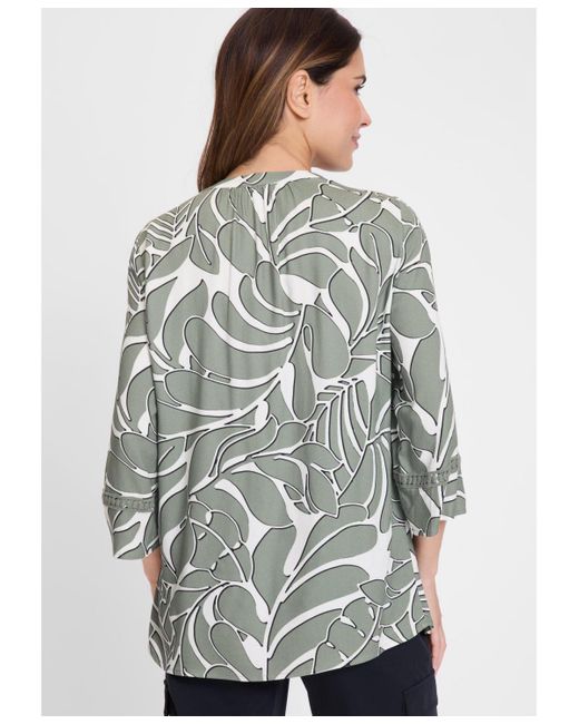 Olsen Gray Tunic Swing Blouse