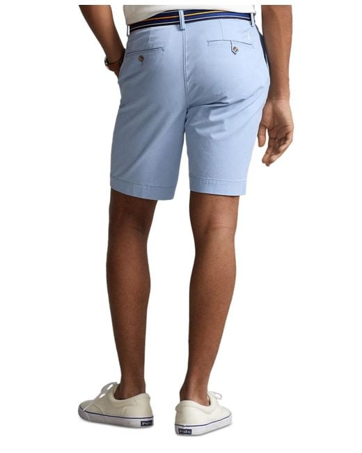 Polo Ralph Lauren 9 inch Stretch Classic fit Chino Shorts in Blue