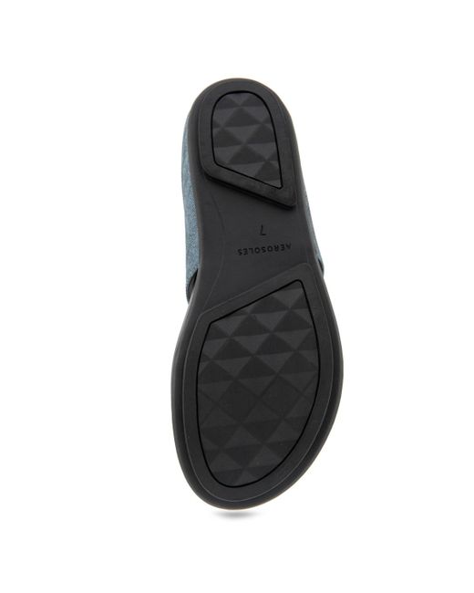 Aerosoles Blue Fisher Round Toe Thong Sandals