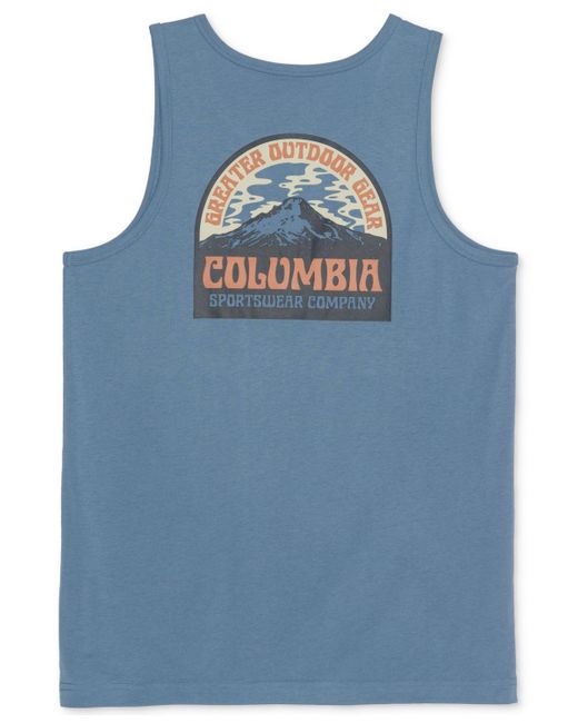 Columbia Blue Sina Logo Graphic Tank Top for men