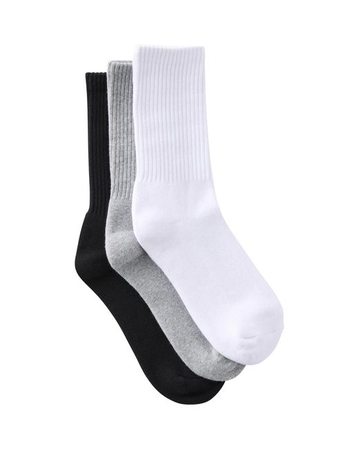 Cotton On White Essential Socks 3-pack for men