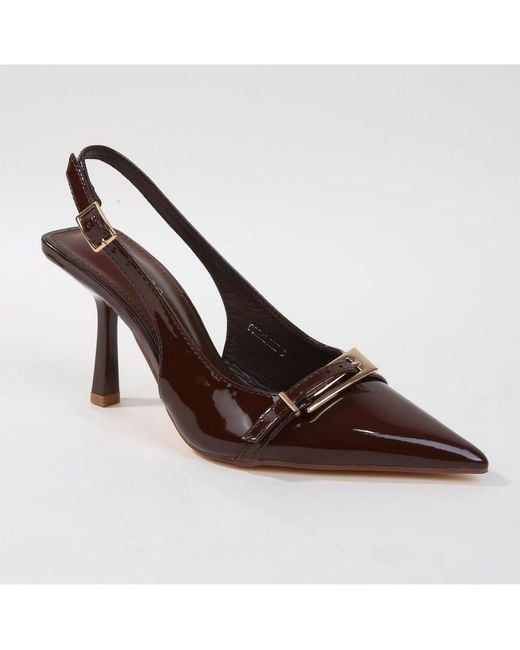 BERNESS Brown Coraline Slingback Pump