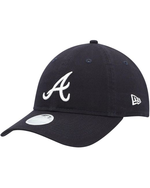KTZ Blue Atlanta Braves Team Logo Core Classic 9twenty Adjustable Hat