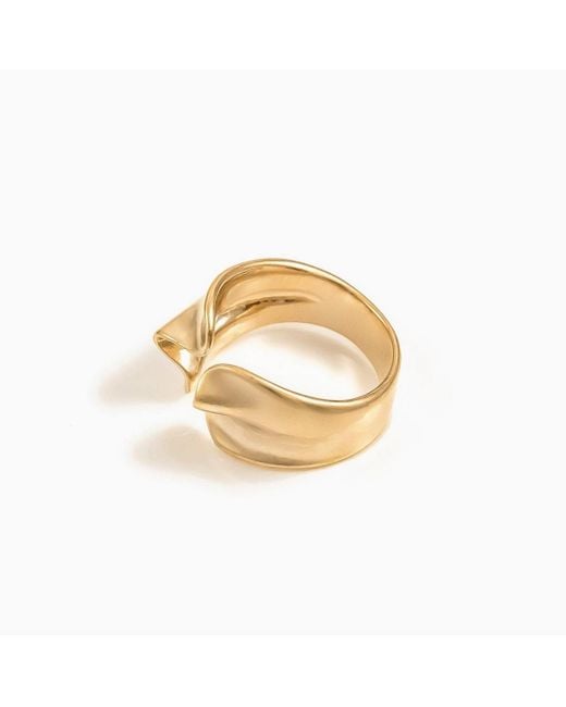 Bearfruit Jewelry White Brooklyn Open Mouth Ring