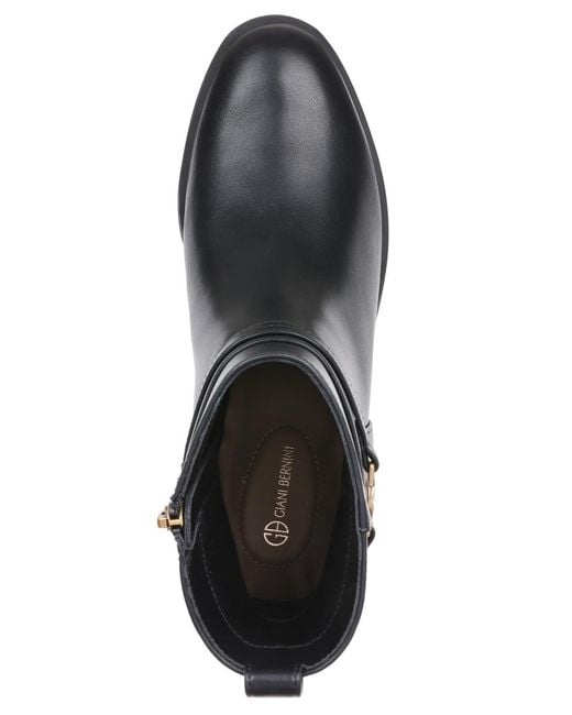 Giani Bernini Black Mansonn Round Toe Booties