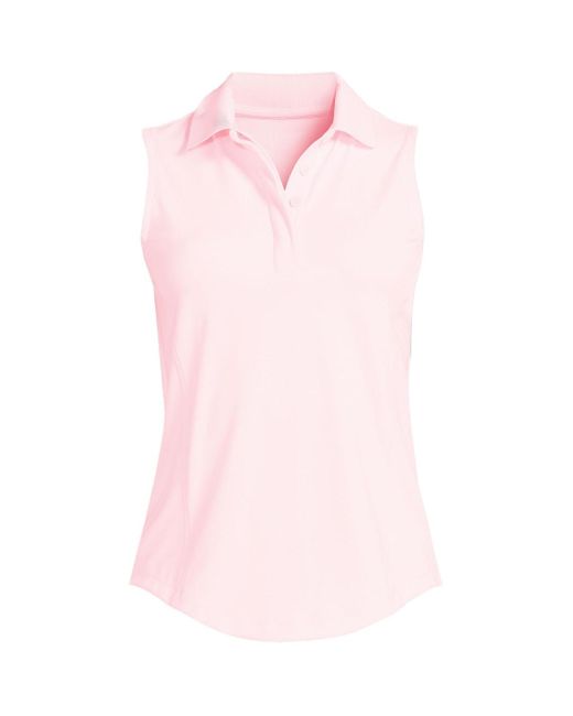 Lands' End Pink High Impact Polo