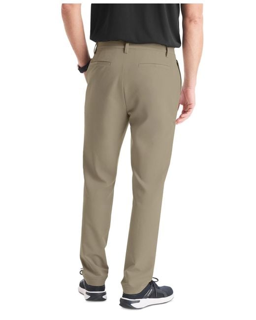 Nautica Natural Signature Slim-fit Flat-front Performance Pants for men