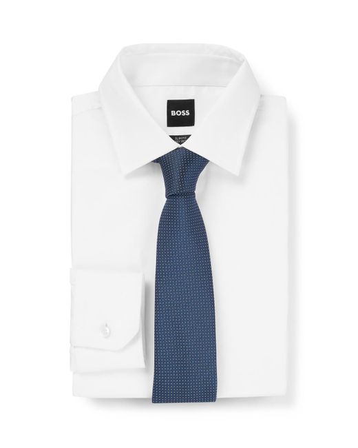 Boss Blue Boss By Micro Pattern Tie for men