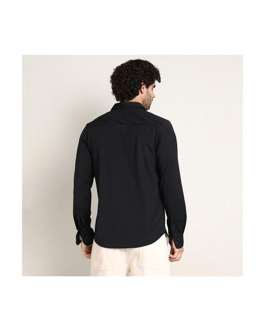 Campus Sutra Black Onyx Everyday Solid Shirt for men