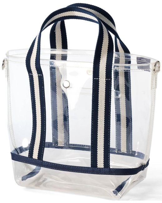 Lands' End Black Clear Tote