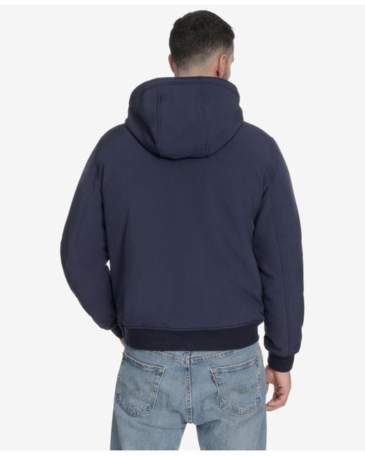 Champion Blue Softshell Bomber Jacket for men