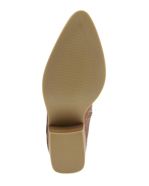 MIA Brown Clorinda Pointed Toe Western Style Boots