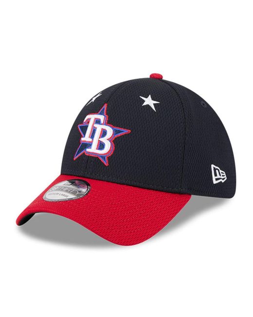 KTZ Blue Navy/red Kansas City Royals 2025 Mlb All-star Game Workout 39thirty Flex Hat for men