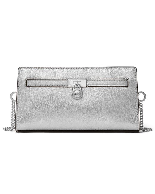 Michael Kors Gray Michael Hamilton Moderne Small Convertible Crossbody Bag