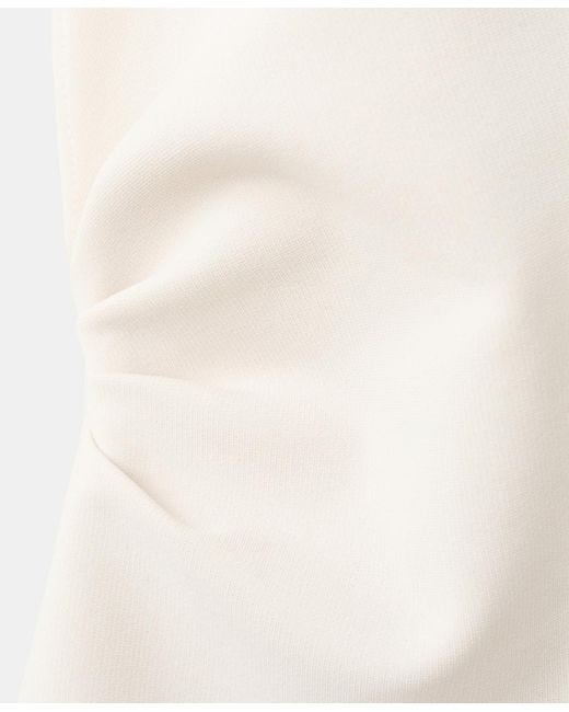 Mango White Open Back Dress