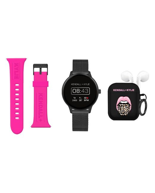 Kendall + Kylie American Exchange Unisex Black Mesh Stainless Steel