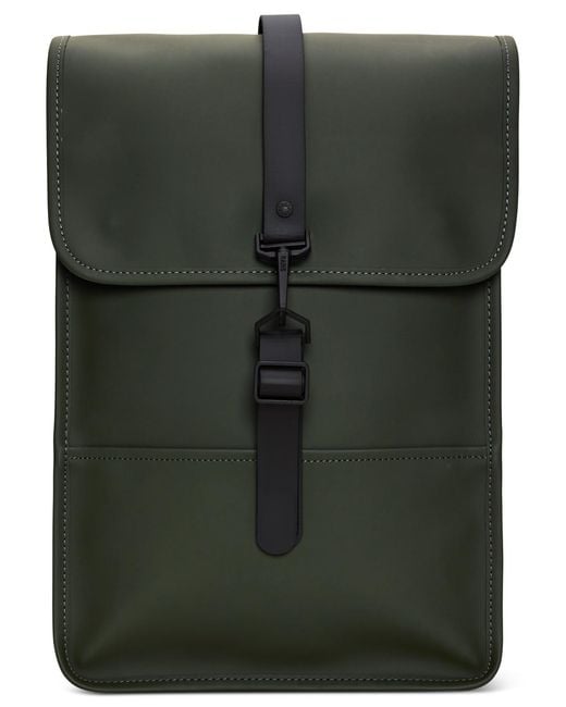 Rains Green Mini Waterproof Backpack for men