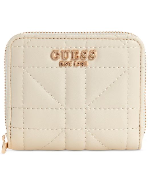 Guess Natural Assia Slg Small Zip Around Wallet