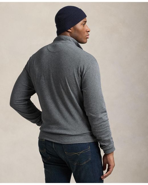 Polo Ralph Lauren Big Tall Luxury Jersey Herringbone Pullover in Gray for Men Lyst