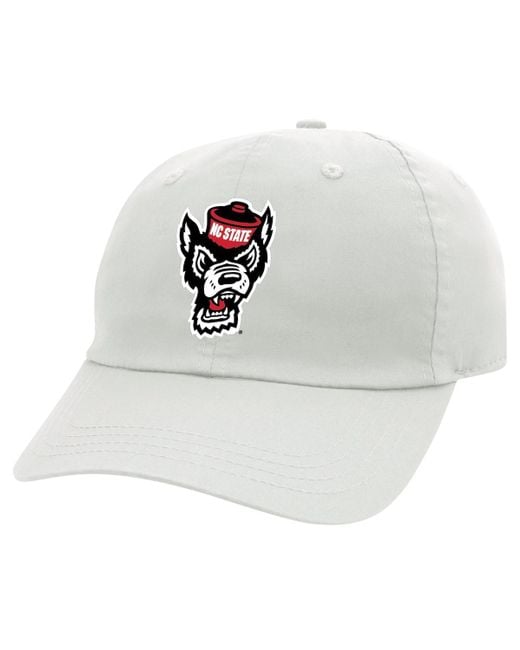 Ahead White Nc State Wolfpack Shawnut Adjustable Hat for men