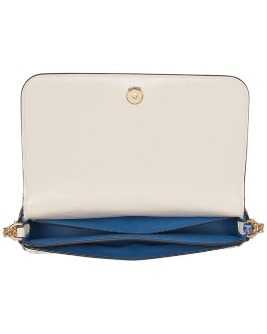 Kate Spade Blue Devin Flap Chain Wallet
