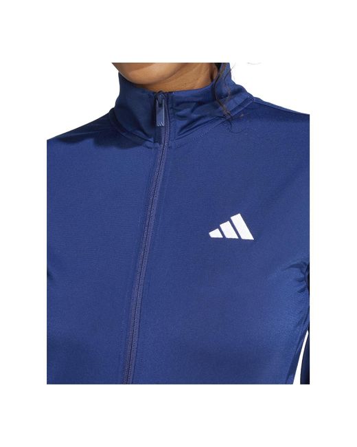 Adidas Blue Tricot 3-stripes Track Jacket