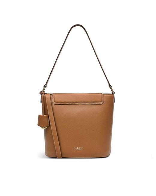 Radley Leather Lynscott Way Soft Zip Top Shoulder Handbag in Butterscotch (Brown) Lyst