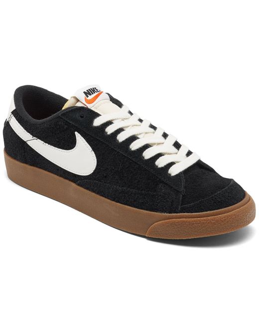 Nike Black Blazer Low '77 Vintage Suede Casual Sneakers From Finish Line