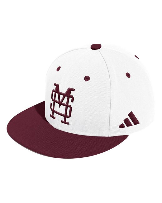 Adidas Purple Mississippi State Bulldogs On-field Baseball Fitted Hat for men