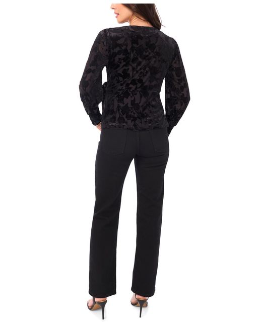 SAM & JESS Black V-neck Wrap Top
