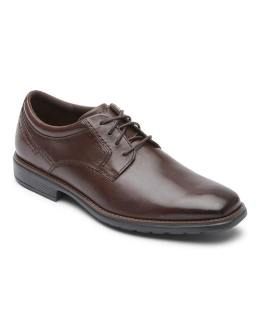 Rockport Brown Nextgen Plain Toe Oxford Shoe for men