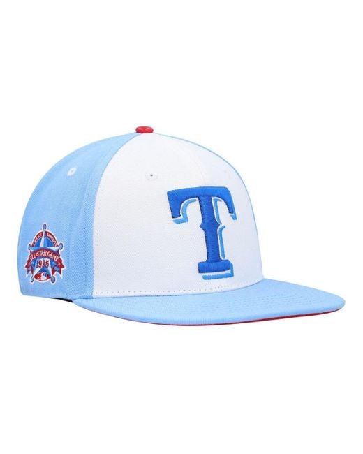 Pro Standard White, Light Blue Texas Rangers Blue Raspberry Ice Cream