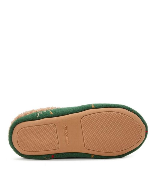 Dearfoams Green Mama Bear Clog Slipper