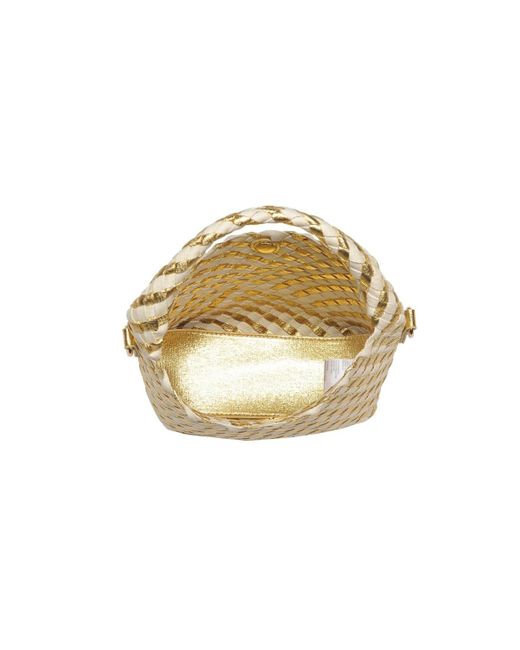 Moda Luxe White Jessamine Woven Crossbody