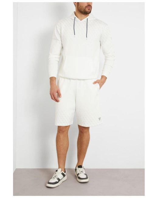 Guess White Jessen Hoodie for men