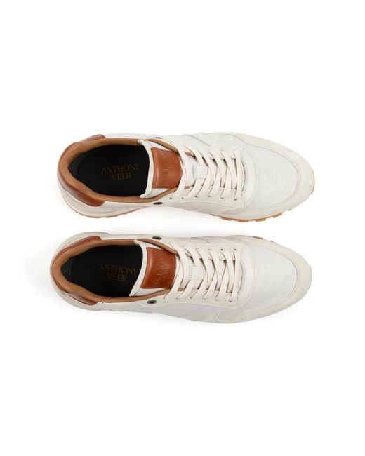 Anthony Veer White Edward Runner Sneaker for men